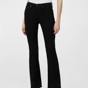 NWT Rag & Bone Black Peyton Mid-Rise Slim Bootcut Jeans Size 25